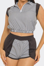 Load image into Gallery viewer, Cropped top and short set

