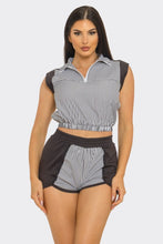 Load image into Gallery viewer, Cropped top and short set
